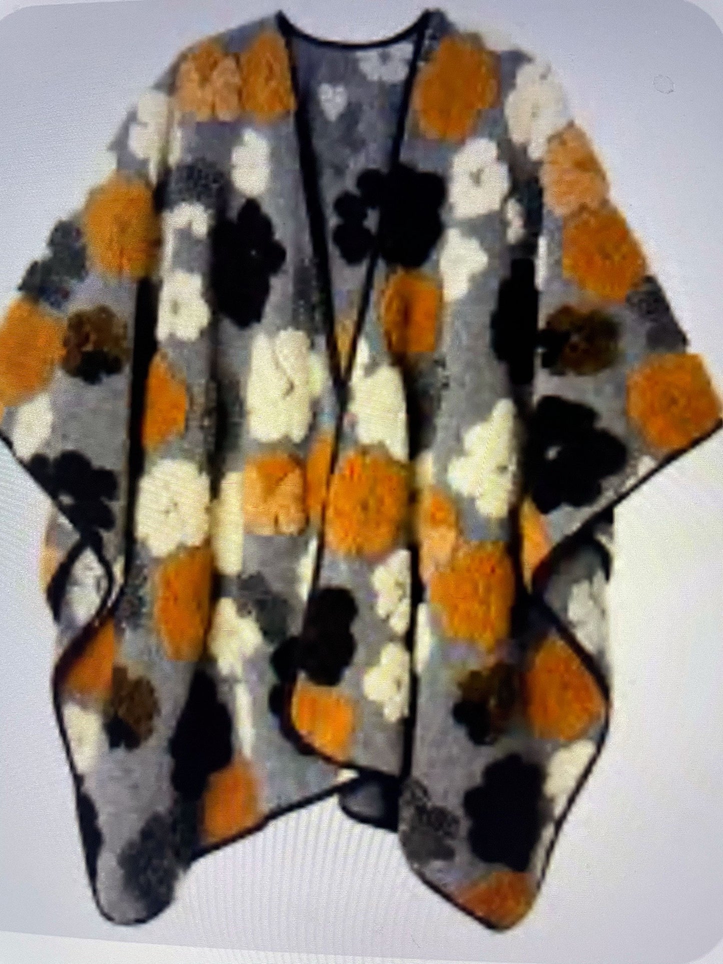 Soft Flower Plush Wrap
